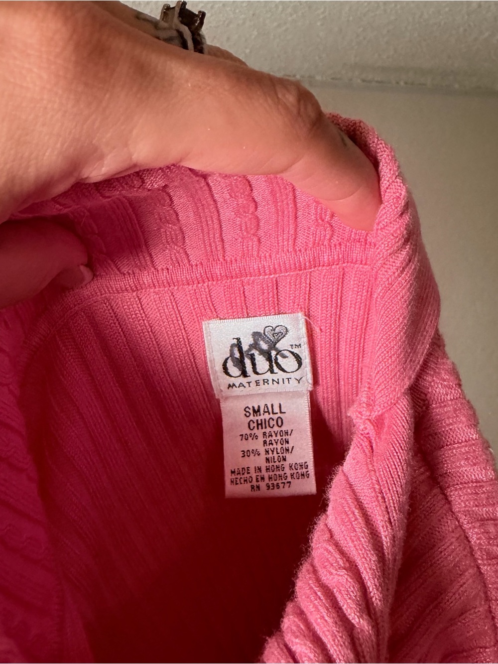 Pink Y2k Ribbed Drawstring Turtleneck Sweater - Picture 5 of 5